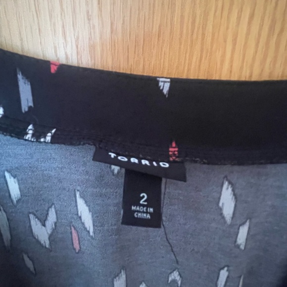 Torrid  Patterned Faux Wrap Dress - Picture 2 of 4